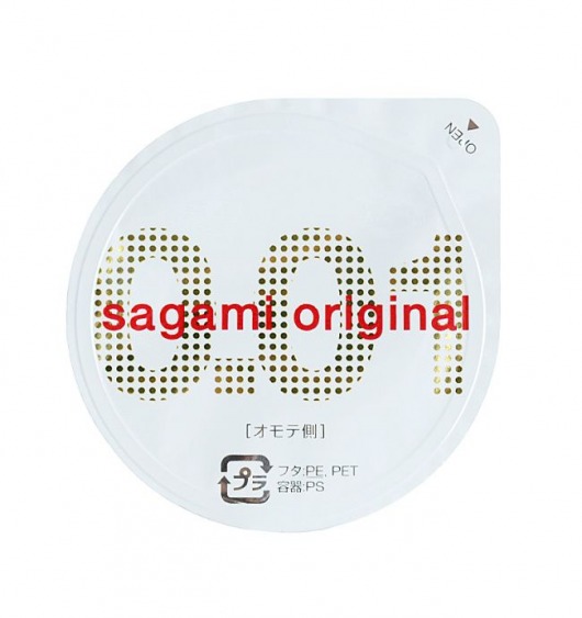 Супертонкий презерватив Sagami Original 0.01 - 1 шт. - Sagami - купить с доставкой в Пензе