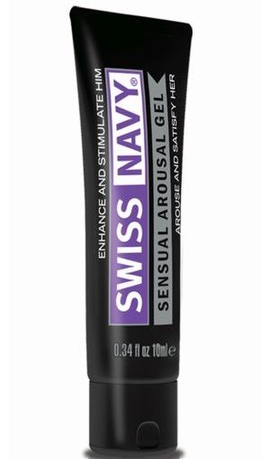 Возбуждающий гель-лубрикант на водной основе Sensual Arousal Lubricant - 10 мл. - Swiss navy - купить с доставкой в Пензе