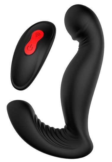 Черный вибромассажер простаты SWIRLING P-PLEASER - Dream Toys - в Пензе купить с доставкой