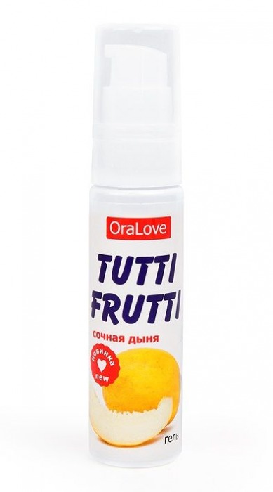 Гель-смазка Tutti-frutti со вкусом сочной дыни - 30 гр. - Биоритм - купить с доставкой в Пензе