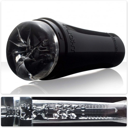 Черный мастурбатор-анус Fleshlight - Flight Pilot - Fleshlight - в Пензе купить с доставкой