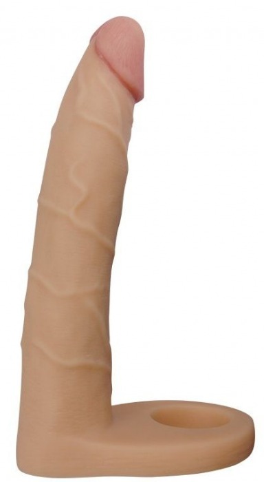 Телесная насадка-фаллоимитатор для двойного проникновения - 17 см. - Lovetoy - купить с доставкой в Пензе