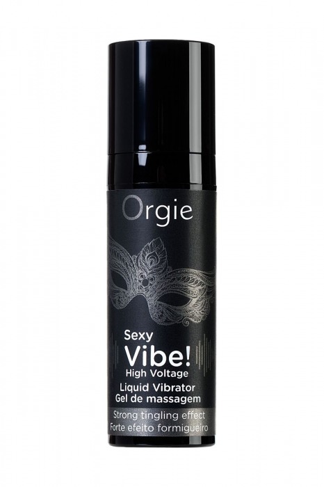 Гель для массажа ORGIE Sexy Vibe High Voltage с эффектом вибрации - 15 мл. - ORGIE - купить с доставкой в Пензе