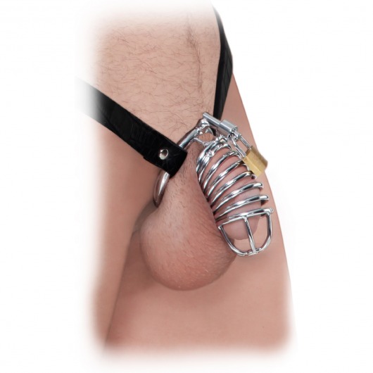 Кольцо верности Extreme Chastity Belt с фиксацией головки - Pipedream - купить с доставкой в Пензе