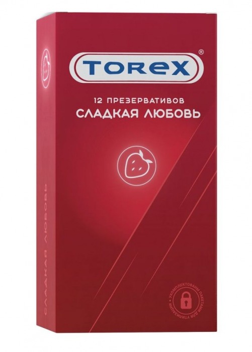 Презервативы Torex  Сладкая любовь  с ароматом клубники - 12 шт. - Torex - купить с доставкой в Пензе