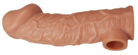 Телесная насадка на фаллос с фиксацией мошонки EXTREME SLEEVE - 15,6 см. - KOKOS - в Пензе купить с доставкой
