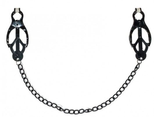 Зажимы на соски Darkside с цепочкой - Lola Games - купить с доставкой в Пензе