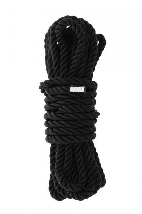 Черная веревка для шибари DELUXE BONDAGE ROPE - 5 м. - Dream Toys - купить с доставкой в Пензе
