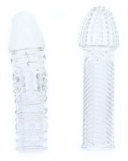Комплект из 2 прозрачных насадок на пенис PENIS EXTENDER PACK - Dream Toys - в Пензе купить с доставкой