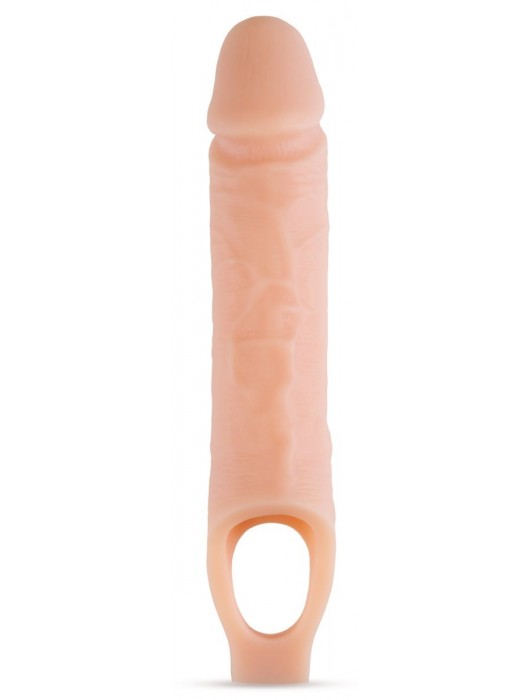 Телесный реалистичный фаллоудлинитель 10 Inch Silicone Cock Sheath Penis Extender - 25,4 см. - Blush Novelties - в Пензе купить с доставкой