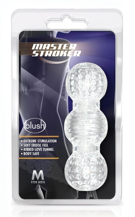 Прозрачный фигурный мастурбатор Master Stroker - Blush Novelties - в Пензе купить с доставкой