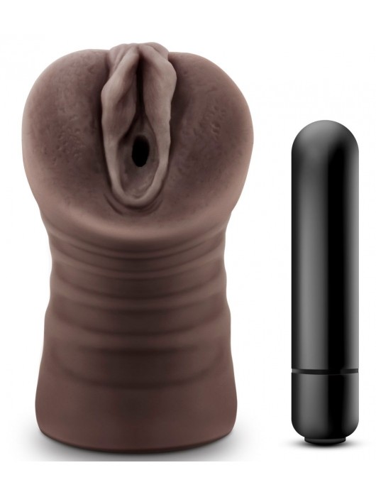 Коричневый мастурбатор-вагина Hot Chocolate Brianna - Blush Novelties - в Пензе купить с доставкой