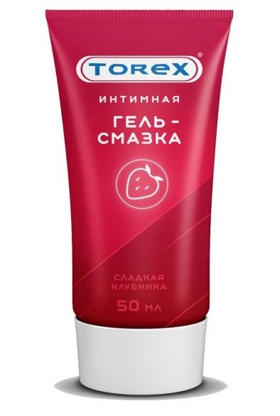 Смазка на водной основе TOREX  Сладкая клубника  - 50 мл. - Torex - купить с доставкой в Пензе