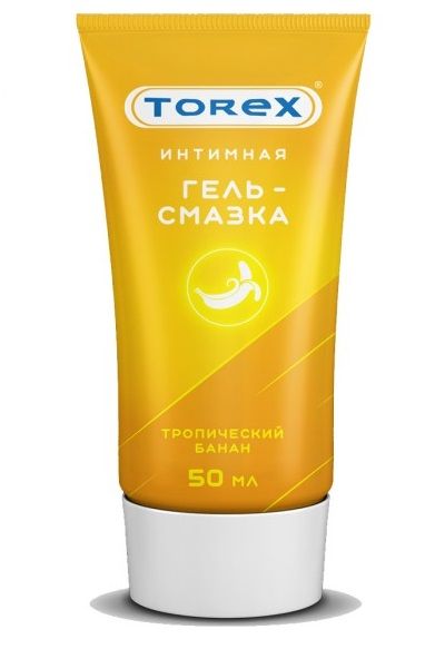 Смазка на водной основе TOREX  Тропический банан  - 50 мл. - Torex - купить с доставкой в Пензе