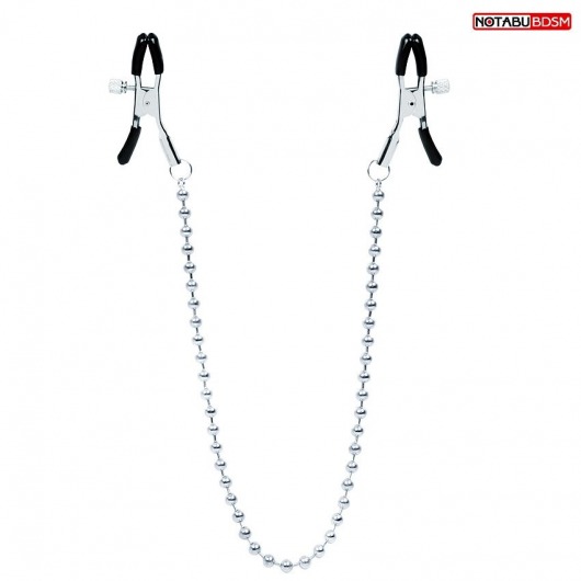 Оригинальные зажимы на соски с бусами - Notabu - купить с доставкой в Пензе