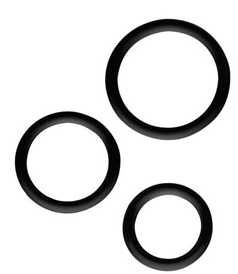 Набор из 3 эрекционных колец SILICONE COCKRINGS - Dream Toys - в Пензе купить с доставкой