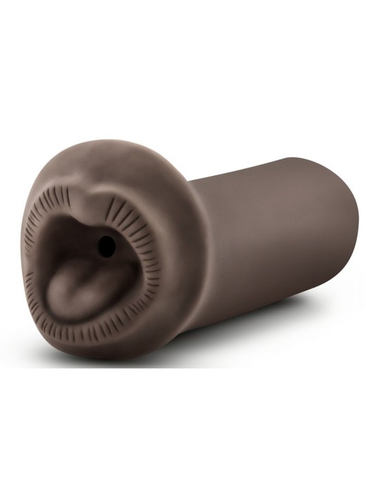Коричневый мастурбатор-ротик Naughty Nicole - Blush Novelties - в Пензе купить с доставкой