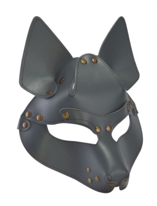 Серая маска Wolf с клепками - Sitabella - купить с доставкой в Пензе