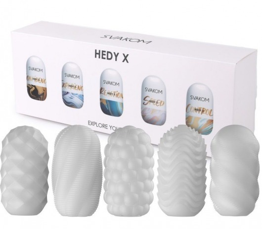 Набор из 5 мастурбаторов Hedy X5 Mixed - Svakom - в Пензе купить с доставкой