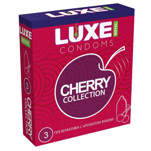 Презервативы с ароматом вишни LUXE Royal Cherry Collection - 3 шт. - Luxe - купить с доставкой в Пензе