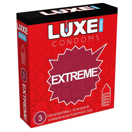Текстурированные презервативы LUXE Royal Extreme - 3 шт. - Luxe - купить с доставкой в Пензе