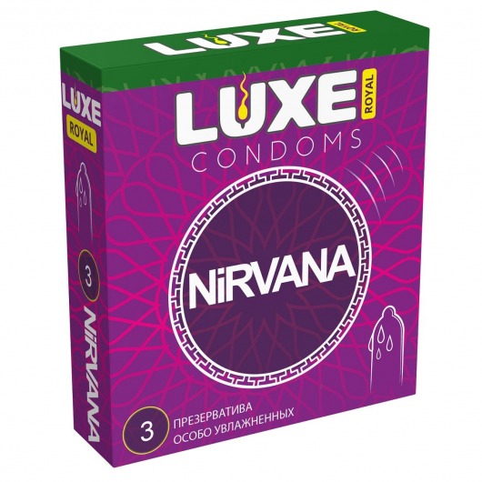 Презервативы с увеличенным количеством смазки LUXE Royal Nirvana - 3 шт. - Luxe - купить с доставкой в Пензе