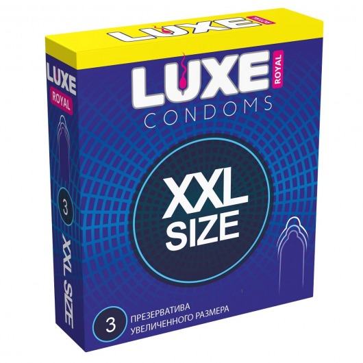 Презервативы увеличенного размера LUXE Royal XXL Size - 3 шт. - Luxe - купить с доставкой в Пензе