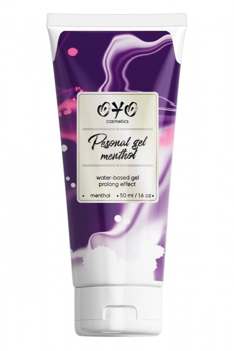 Интимная смазка на водной основе с пролонгирующим эффектом OYO Personal Gel Menthol - 50 мл. - OYO - купить с доставкой в Пензе
