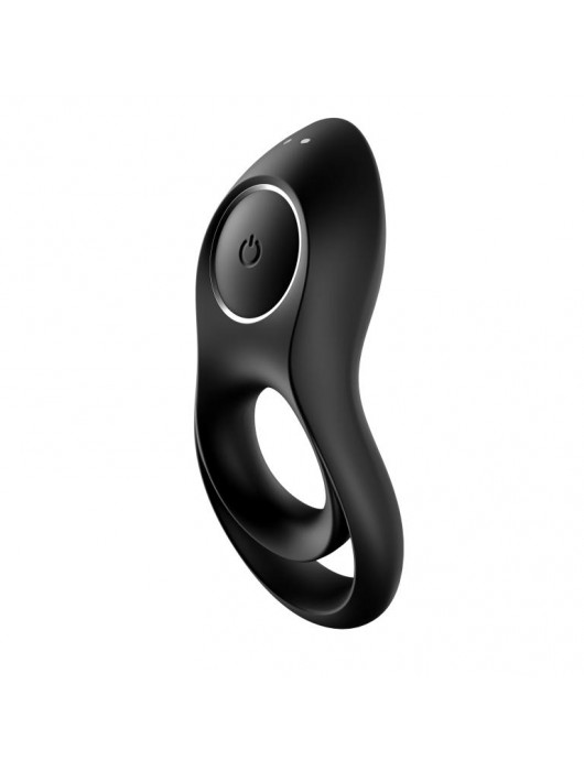 Черное эрекционное виброкольцо Legendary Duo - Satisfyer - в Пензе купить с доставкой