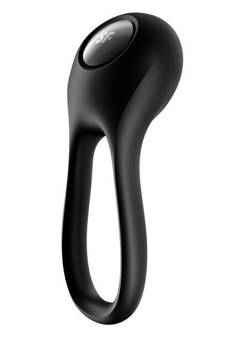 Черное эрекционное виброкольцо Majestic Duo - Satisfyer - в Пензе купить с доставкой