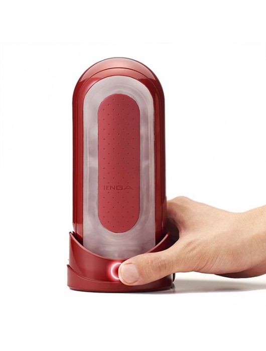 Красный мастурбатор Flip Zero Red   Warmer с подогревом - Tenga - в Пензе купить с доставкой