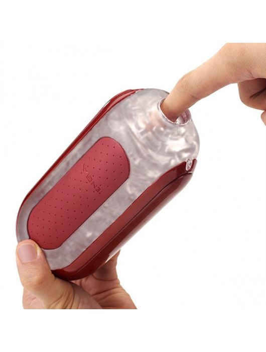 Красный мастурбатор Flip Zero Red   Warmer с подогревом - Tenga - в Пензе купить с доставкой
