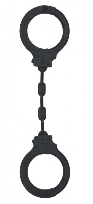 Черные силиконовые наручники Suppression - Lola Games - купить с доставкой в Пензе