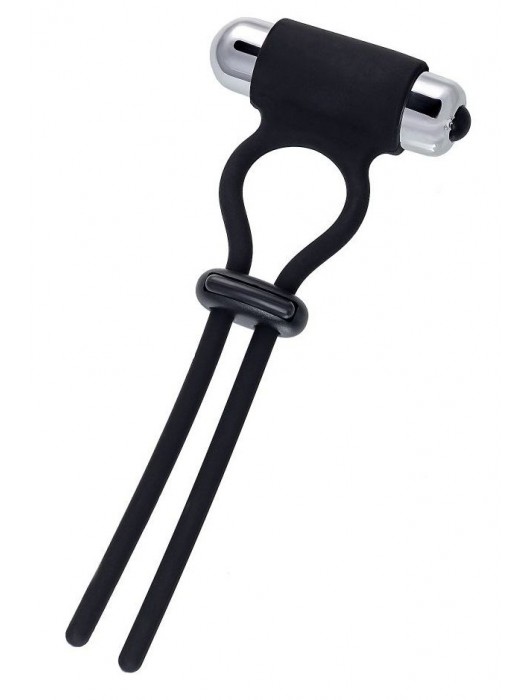 Черное эрекционное лассо на пенис Jat - A-toys - в Пензе купить с доставкой