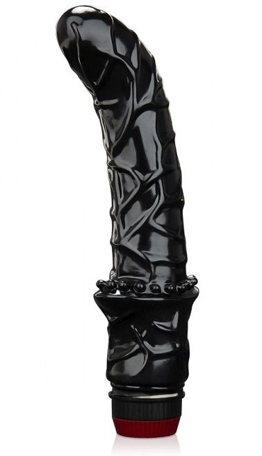 Черный вибромассажер простаты 6  Premium Prostate Massager - BlueLine - в Пензе купить с доставкой