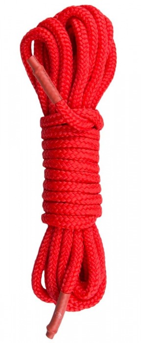 Красная веревка для связывания Nylon Rope - 5 м. - Easy toys - купить с доставкой в Пензе