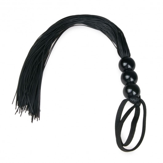 Черная силиконовая плеть Silicone Whip - 32 см. - Easy toys - купить с доставкой в Пензе