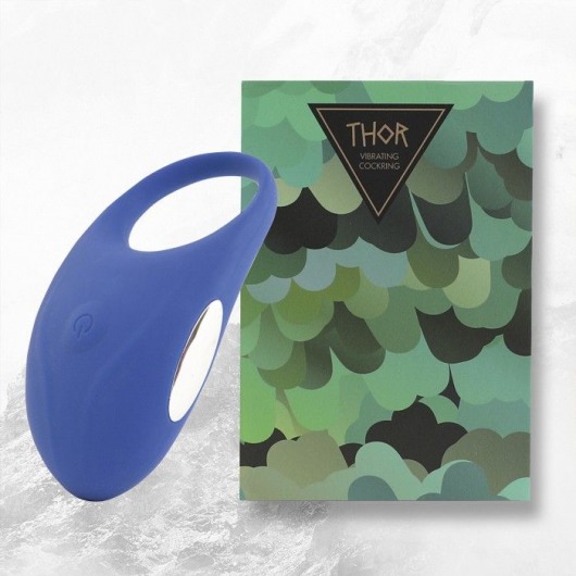 Синее кольцо с вибрацией Thor Cockring - FeelzToys - в Пензе купить с доставкой