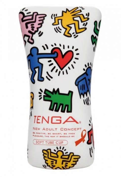 Мастурбатор-туба Keith Haring Soft Tube CUP - Tenga - в Пензе купить с доставкой