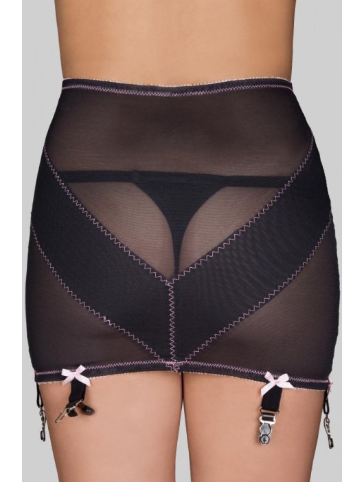 Полупрозрачный широкий пояс для чулок с бантиками - Rago купить с доставкой