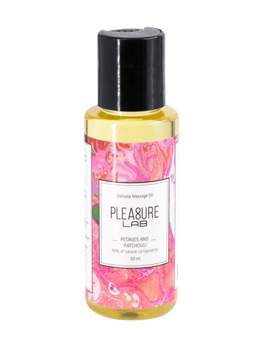 Массажное масло Pleasure Lab Delicate с ароматом пиона и пачули - 50 мл. - Pleasure Lab - купить с доставкой в Пензе