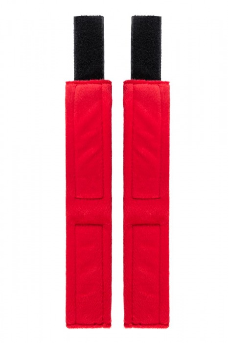 Красно-черные велюровые оковы Anonymo - ToyFa - купить с доставкой в Пензе