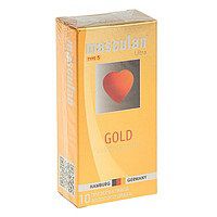Презервативы Masculan Ultra Gold с золотым напылением и ароматом ванили - 10 шт. - Masculan - купить с доставкой в Пензе