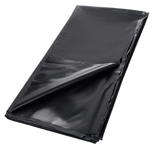 Черная простыня для секса из ПВХ - 220 х 200 см. - ToyFa - купить с доставкой в Пензе