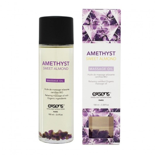 Органическое массажное масло AMETHYST SWEET ALMOND - 100 мл. - Exsens - купить с доставкой в Пензе