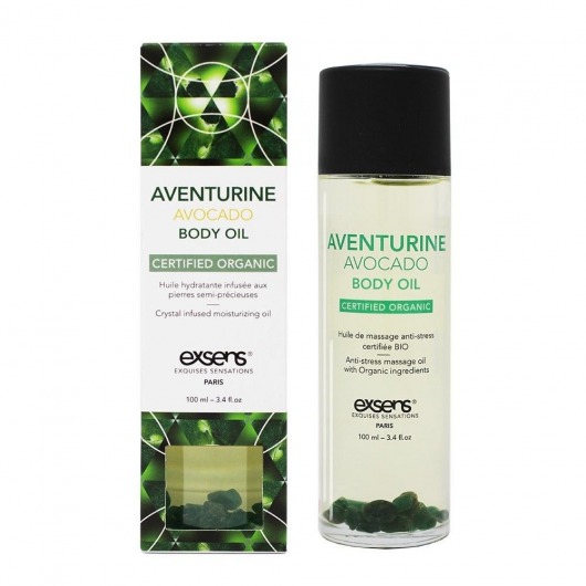 Органическое массажное масло AVENTURINE AVOCADO - 100 мл. - Exsens - купить с доставкой в Пензе
