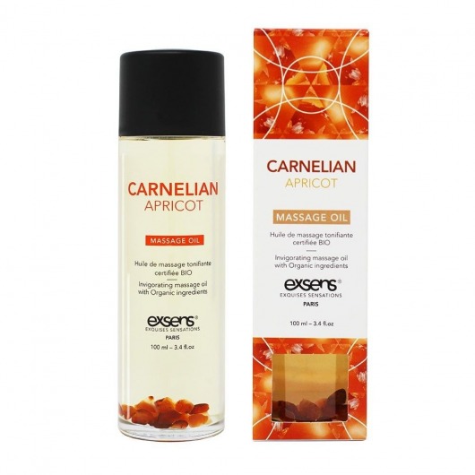 Органическое массажное масло CARNELIAN APRICOT - 100 мл. - Exsens - купить с доставкой в Пензе