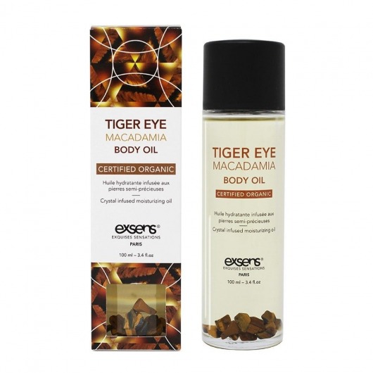 Органическое массажное масло TIGER EYE MACADAMIA - 100 мл. - Exsens - купить с доставкой в Пензе