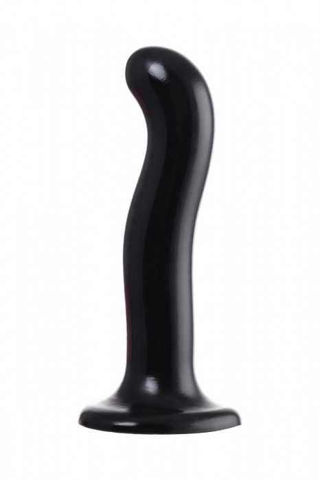 Черный стимулятор для пар P G-Spot Dildo Size L - 19 см. - Strap-on-me - в Пензе купить с доставкой