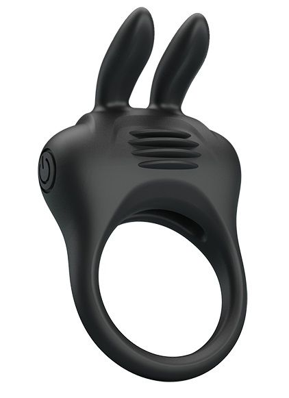 Черное эрекционное кольцо с вибрацией Davion - Baile - в Пензе купить с доставкой